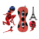 Ladybug5 Buburuza Miraculous imagine comestibila din vafa 30x20cm